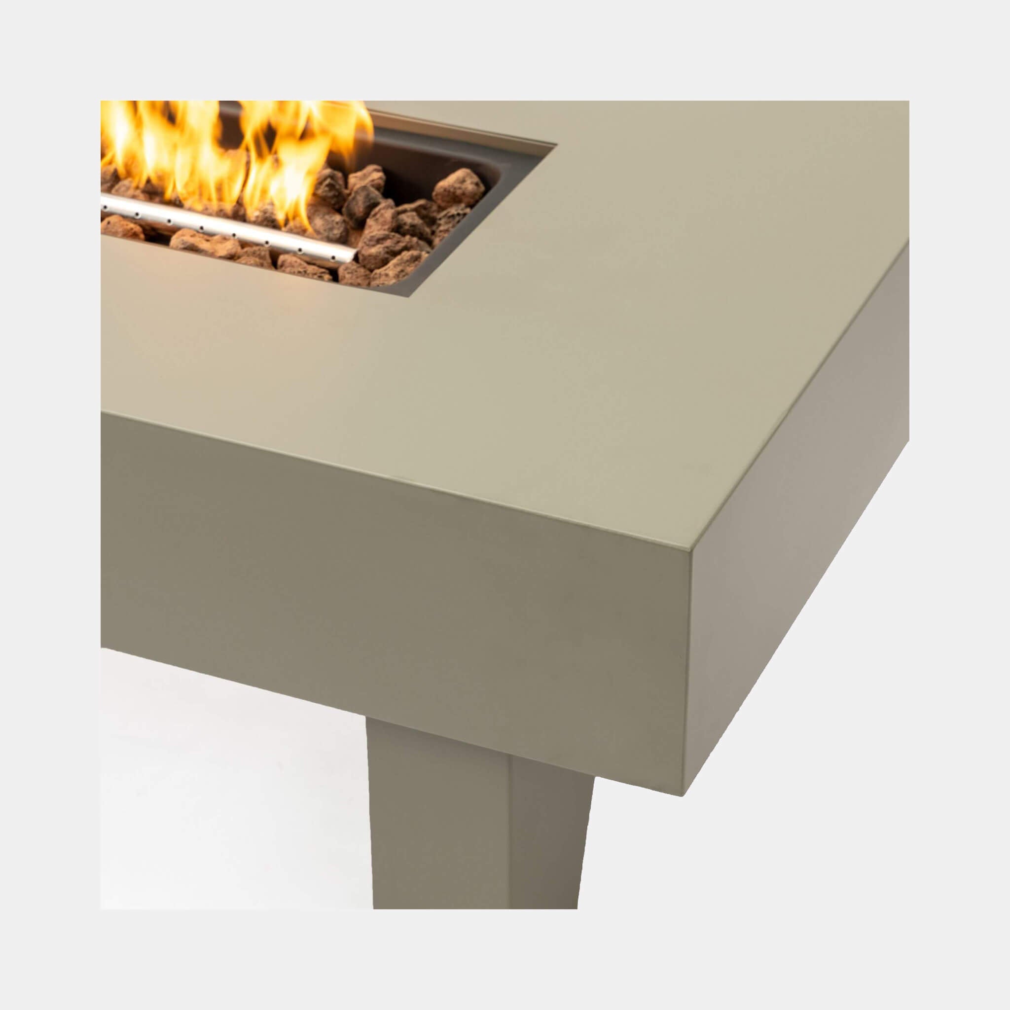 Alora 42" 50K BTU Iron Liquid Propane Fire Pit Table With Glass Stones (SAK63845)