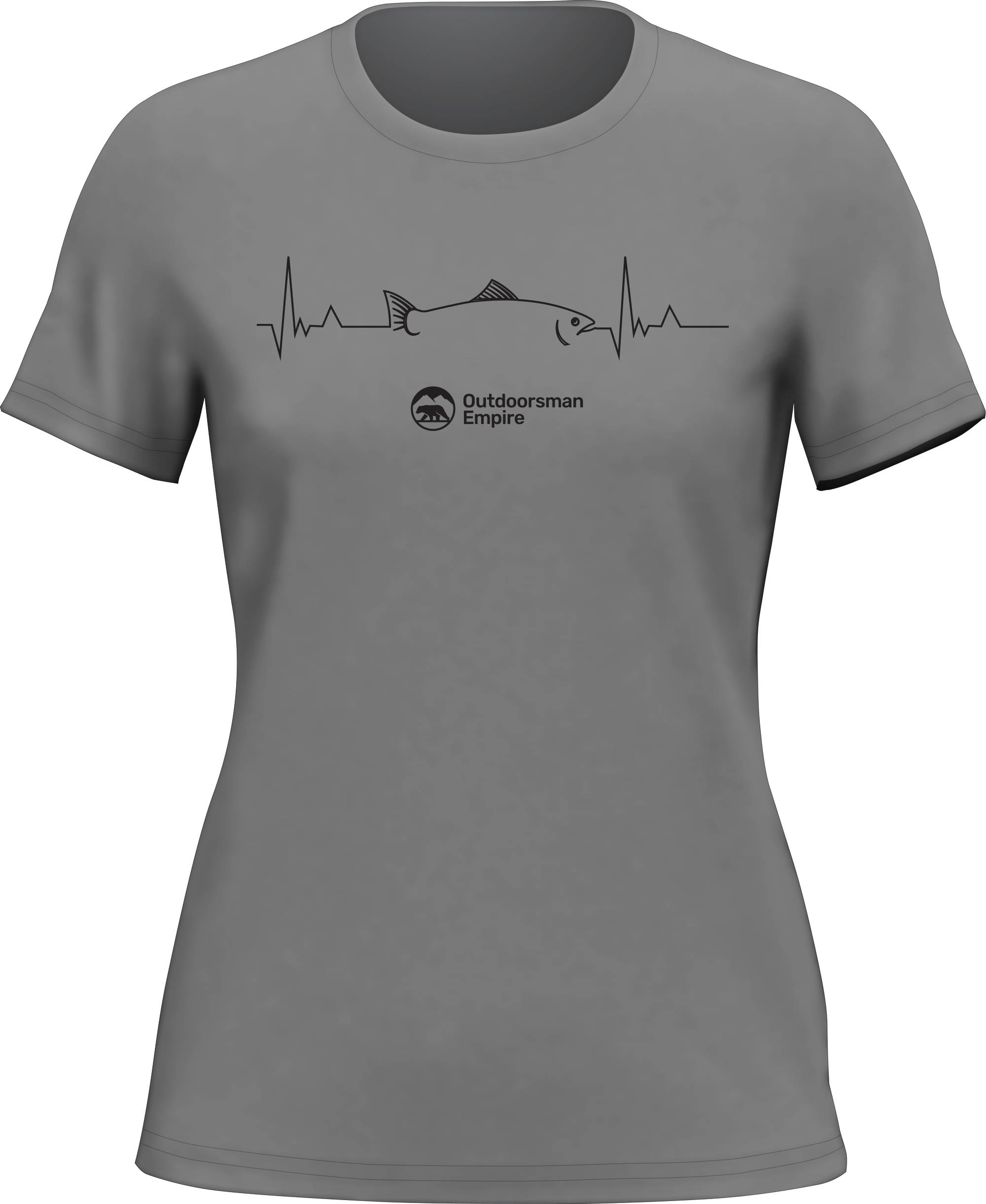 Fishing Cardiogram T-Shirt for Women