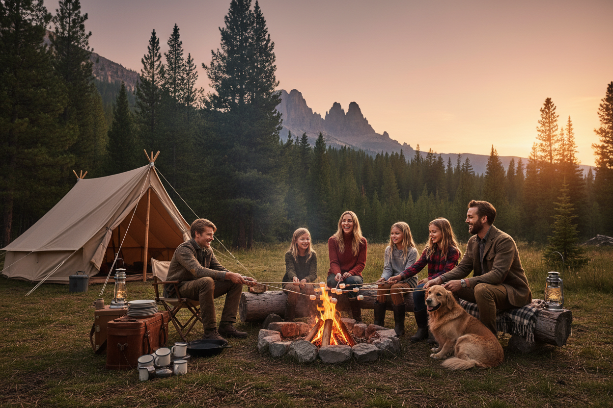 outdoor family camping